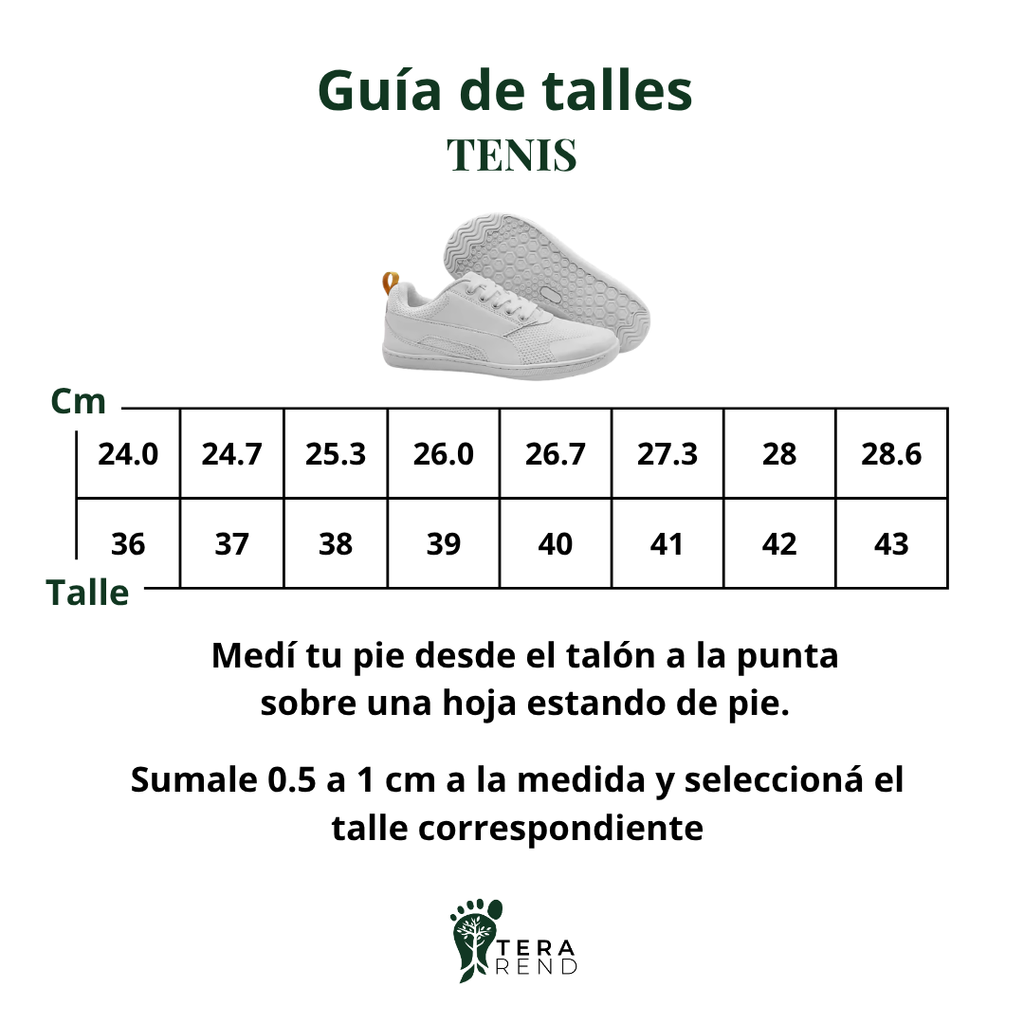Calzado barefoot Tenis