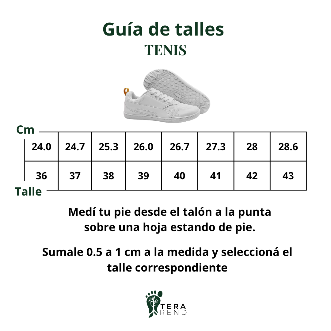 Calzado barefoot Tenis